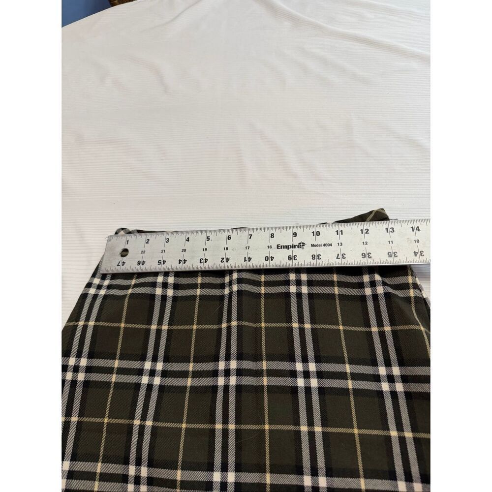 Burberrys Of London Blue Label Green Plaid Skirt Size 36 - Picture 3 of 7